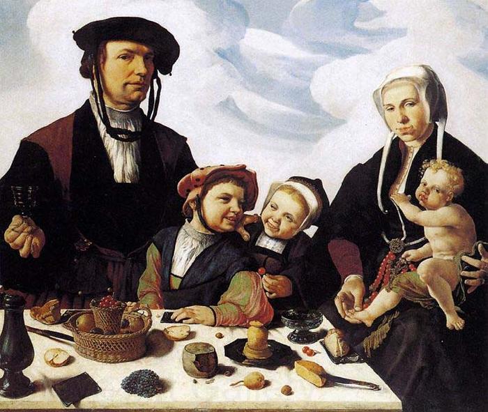 Maarten van Heemskerck Family Portrait France oil painting art